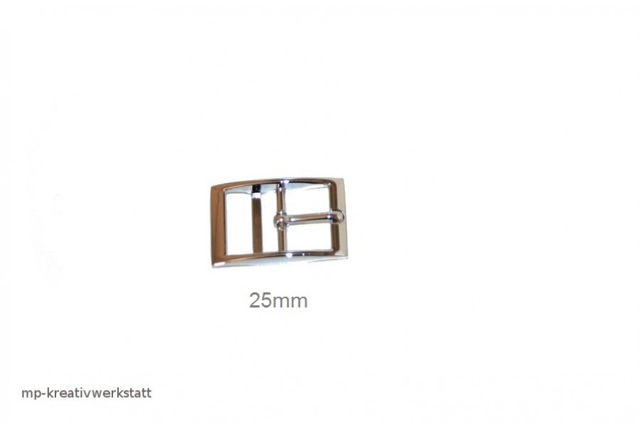 1 Stk Halsbandschnalle silberfarben Metall - 25mm